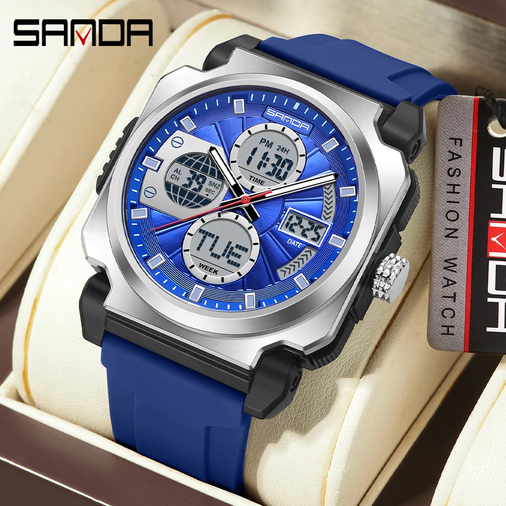 SANDA Men's Electronic Watch O - مراجعة Luxury Watch Shop وسعره