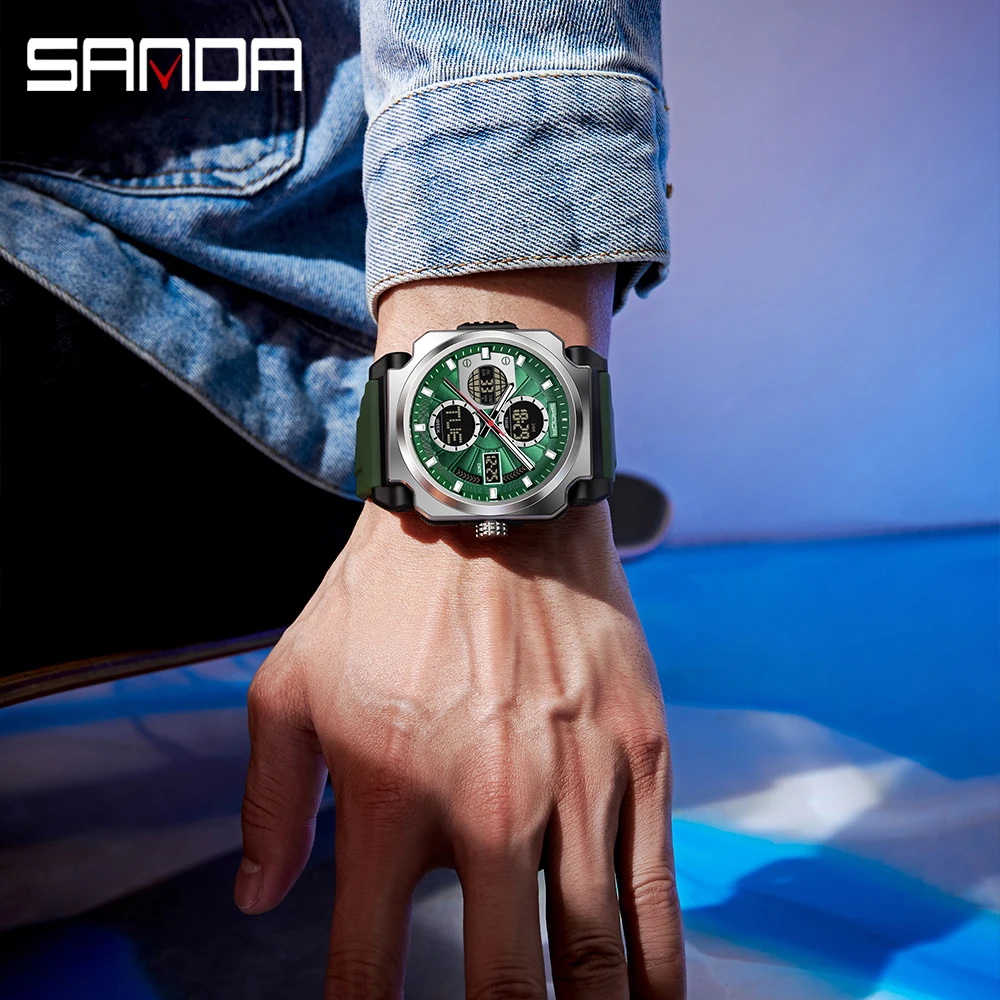 SANDA Men's Electronic Watch O - مراجعة Luxury Watch Shop وسعره