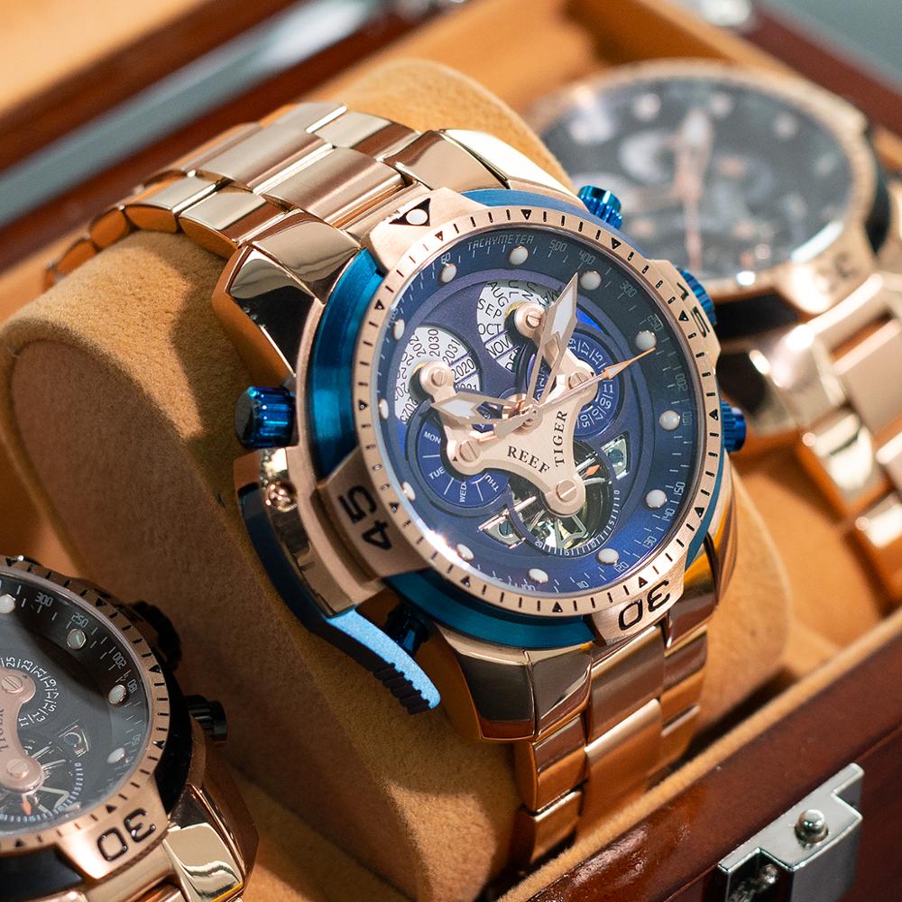 Reef Tiger Designer Sport Mens - مراجعة Luxury Watch Hublot وسعره