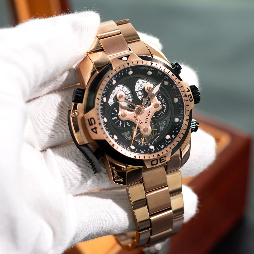 Reef Tiger Designer Sport Mens - مراجعة Luxury Watch Hublot وسعره
