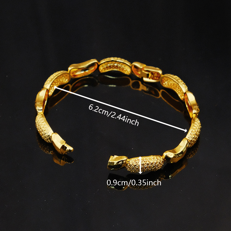 4Pcs 18K gold-plated women's w - مراجعة Luxury Watch Dubai وسعره