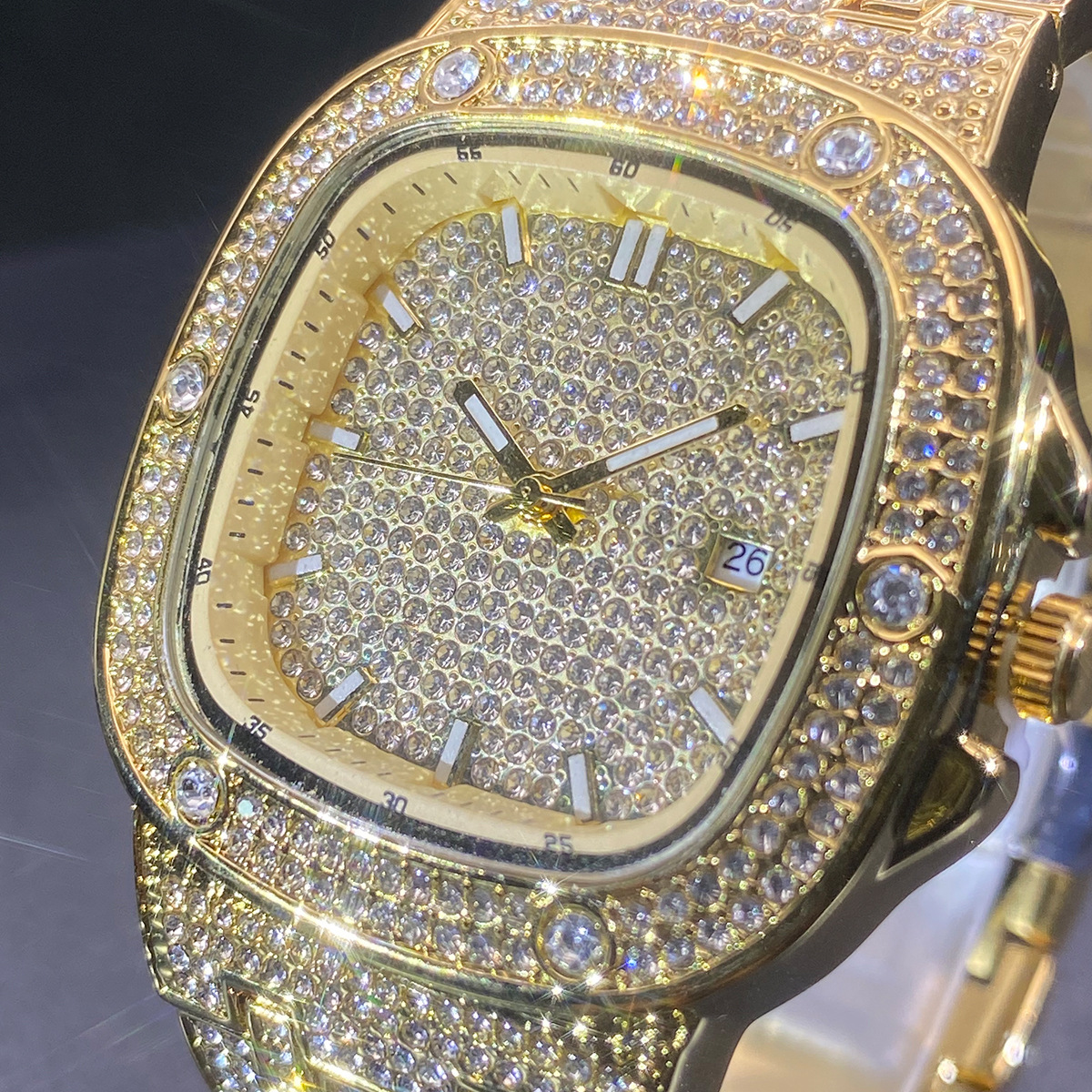 Square Wrist Watch for Men Wom - مراجعة Luxury Watch Women وسعره