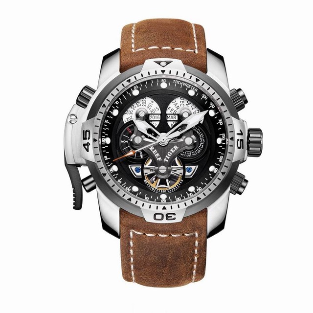 Reef Tiger Aurora Serier RGA35 - مراجعة Luxury Watch Hublot وسعره
