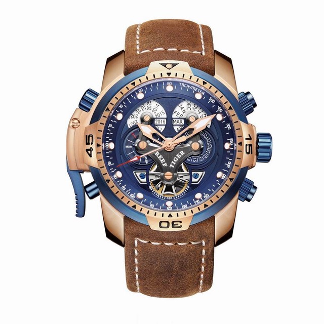 Reef Tiger Aurora Serier RGA35 - مراجعة Luxury Watch Hublot وسعره
