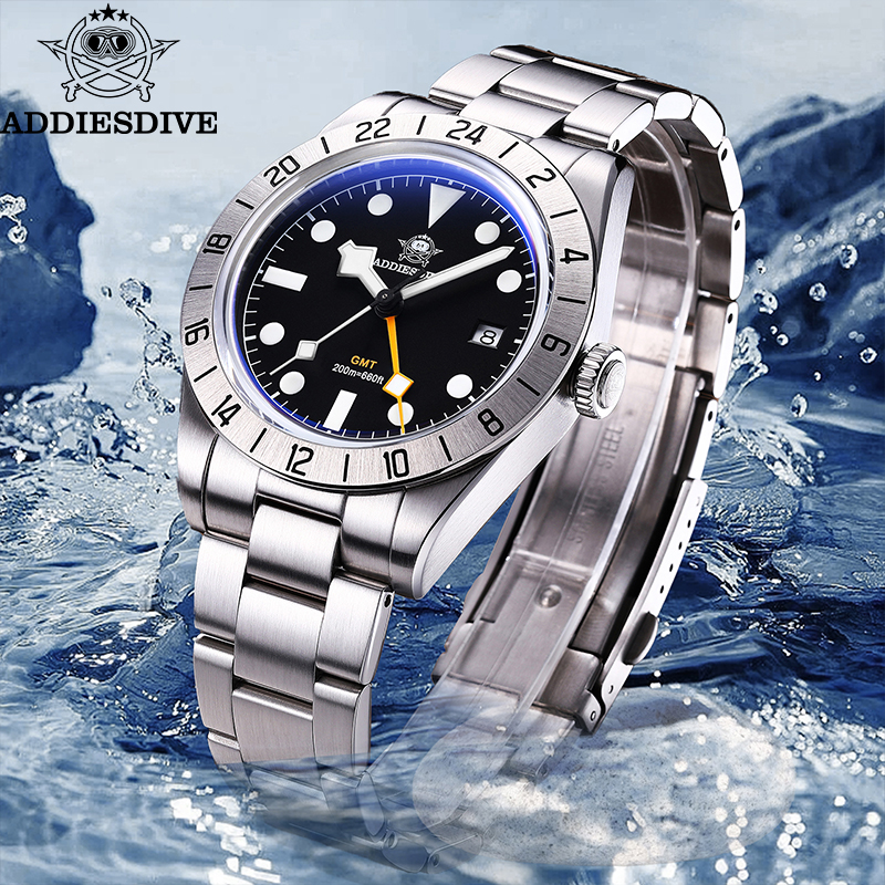 ADDIESDIVE Hot Sale AD2035 GMT - مراجعة Luxury Watch La وسعره